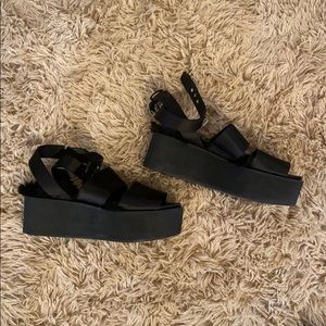 And Other Stories Black Platforms Shoes